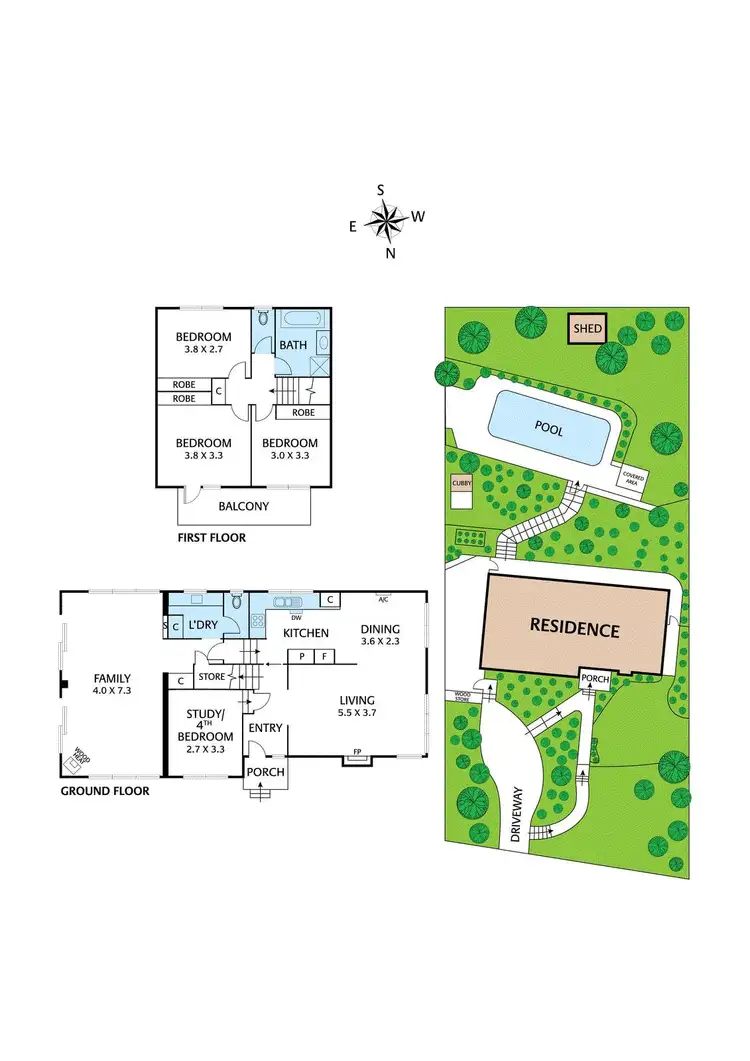 Floorplan of Homely house listing, 50 Orchard Avenue, Eltham North VIC 3095