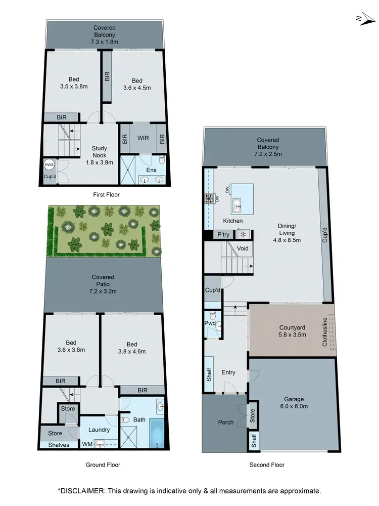 Floorplan of Homely townhouse listing, 50 Waverley Park Drive, Mulgrave VIC 3170