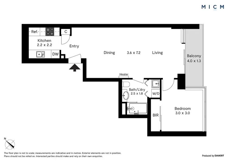 Floorplan of Homely apartment listing, 316/183 City Road, Southbank VIC 3006