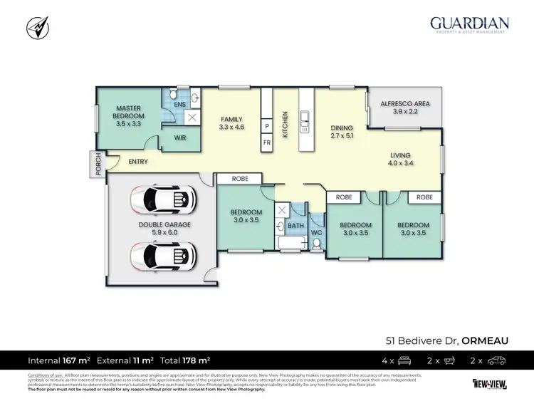 Floorplan of Homely house listing, 51 Bedivere Drive, ormeau QLD 4208