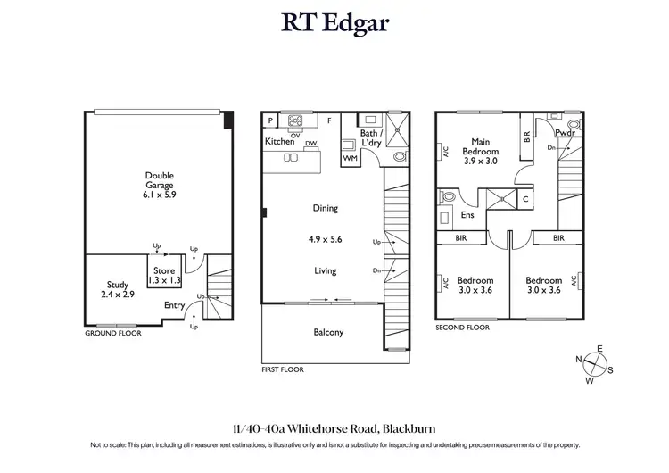 Floorplan of Homely townhouse listing, 11/40 - 40A Whitehorse Road, Blackburn VIC 3130