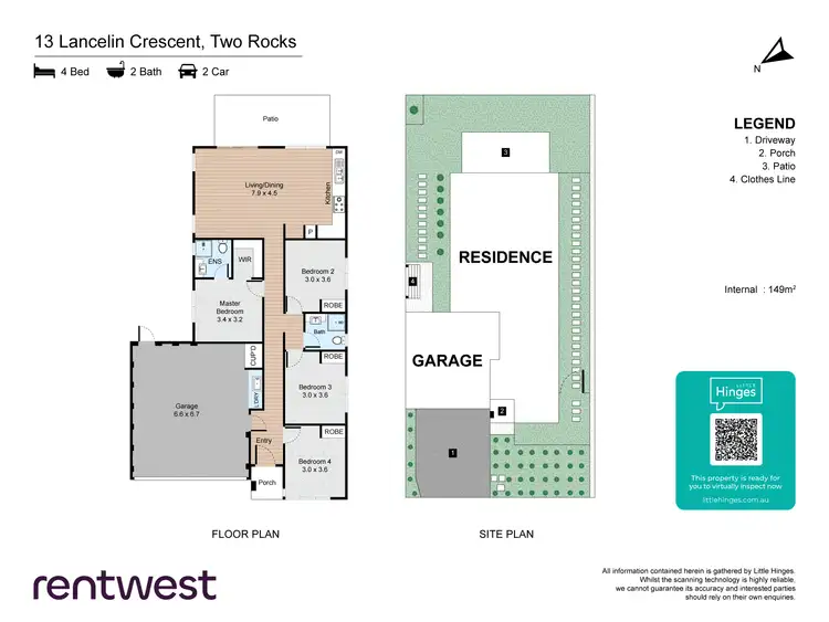 Floorplan of Homely house listing, 13 Lancelin Cres, Two Rocks WA 6037