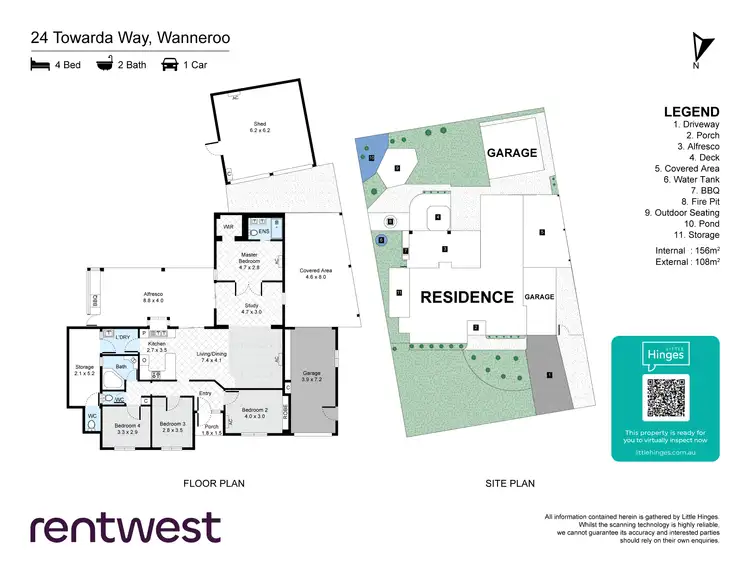 Floorplan of Homely house listing, 24 Towarda Way, Wanneroo WA 6065