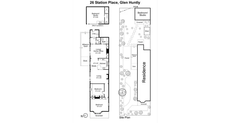Floorplan of Homely house listing, 26 Station Place, Glen Huntly VIC 3163
