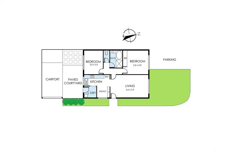 Floorplan of Homely unit listing, 11/310 Warrigal Road, Cheltenham VIC 3192