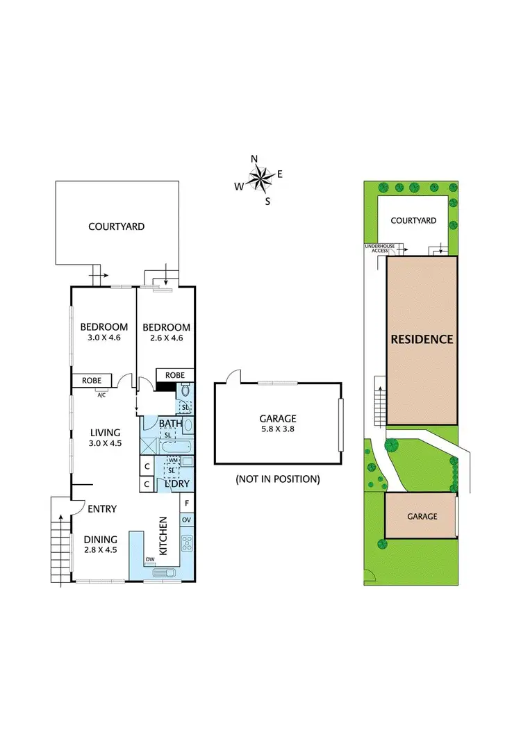 Floorplan of Homely unit listing, 1/70-74 Graham Road, Viewbank VIC 3084