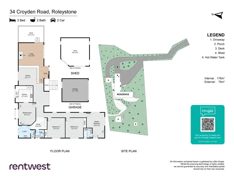 Floorplan of Homely house listing, 34 Croyden Rd, Roleystone WA 6111