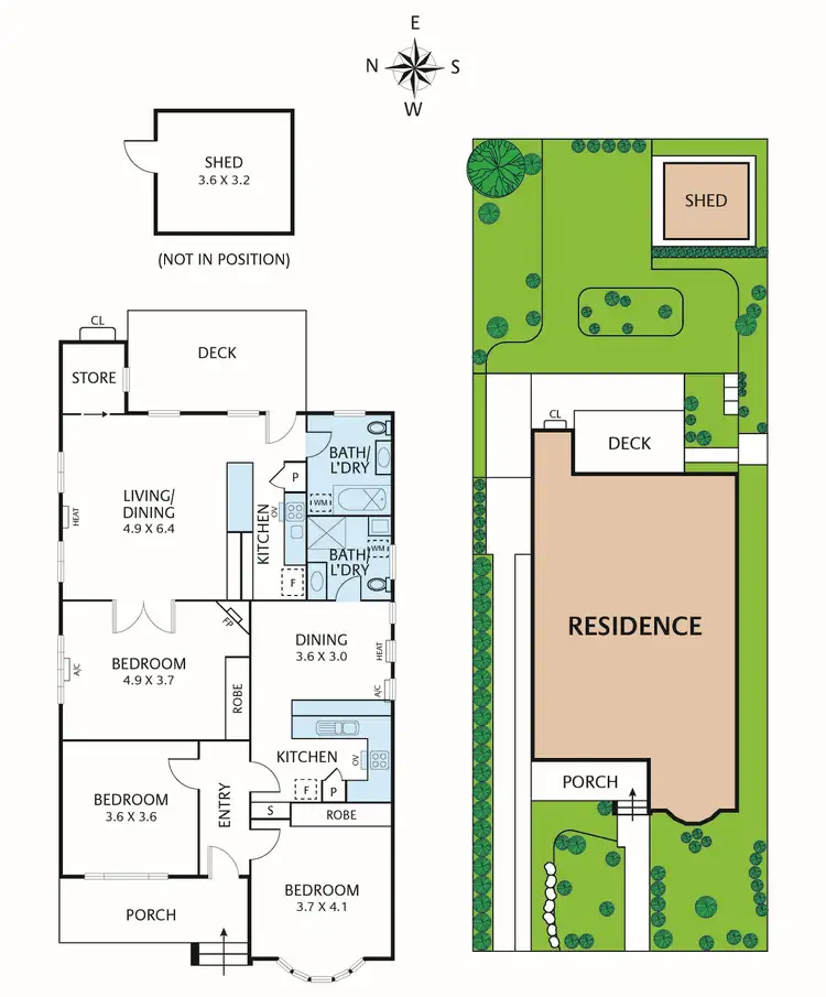 Floorplan of Homely house listing, 4 Grandview Grove, Northcote VIC 3070