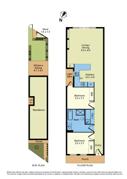 Floorplan of Homely house listing, 13A Russell Place, Williamstown VIC 3016
