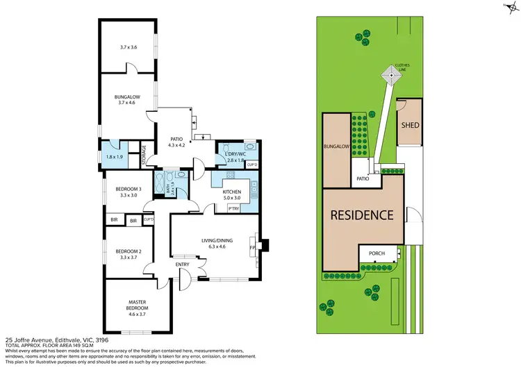 Floorplan of Homely house listing, 25 Joffre Avenue, Edithvale VIC 3196