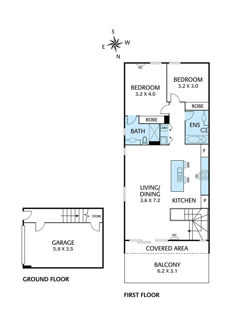 Floorplan of Homely townhouse listing, 12/25 Pottage Circuit, Macleod VIC 3085