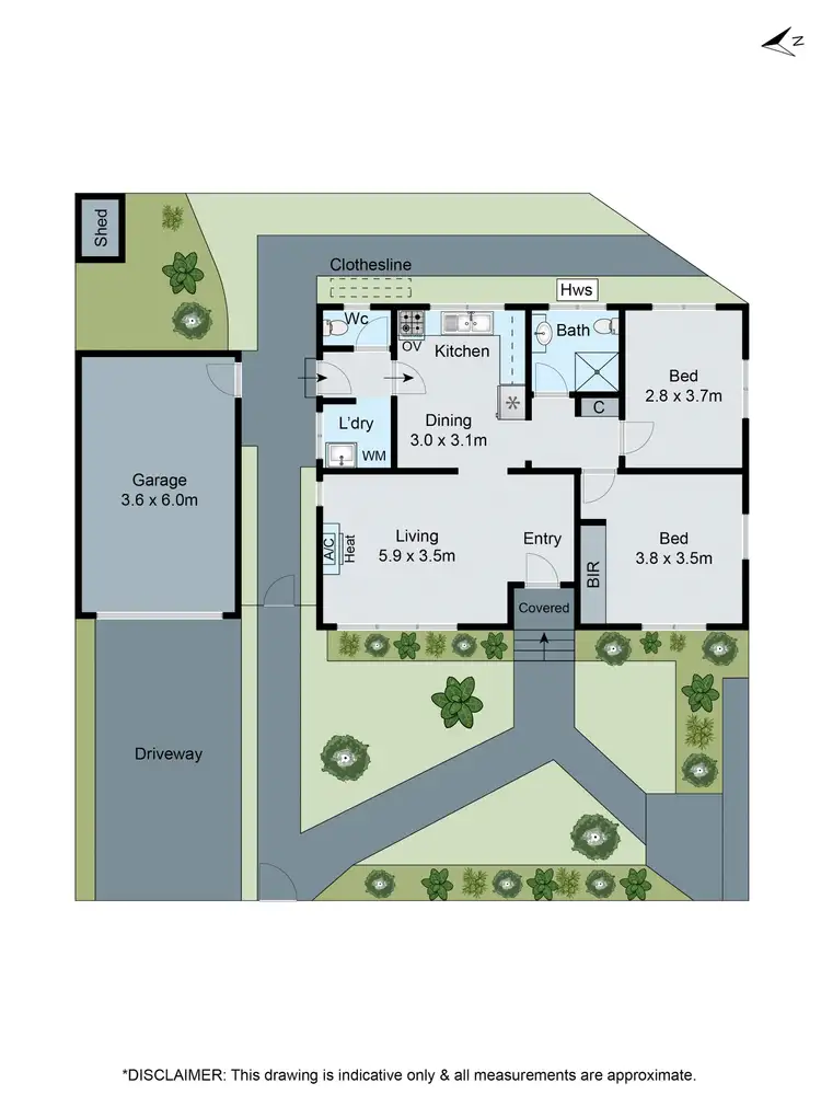 Floorplan of Homely unit listing, 1/2 Almond Drive, Doveton VIC 3177