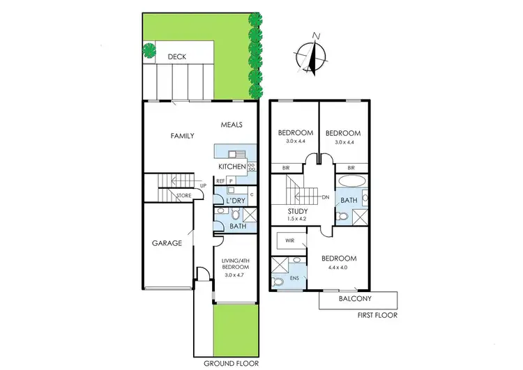 Floorplan of Homely townhouse listing, 16/9-11 Manikato Avenue, Mordialloc VIC 3195
