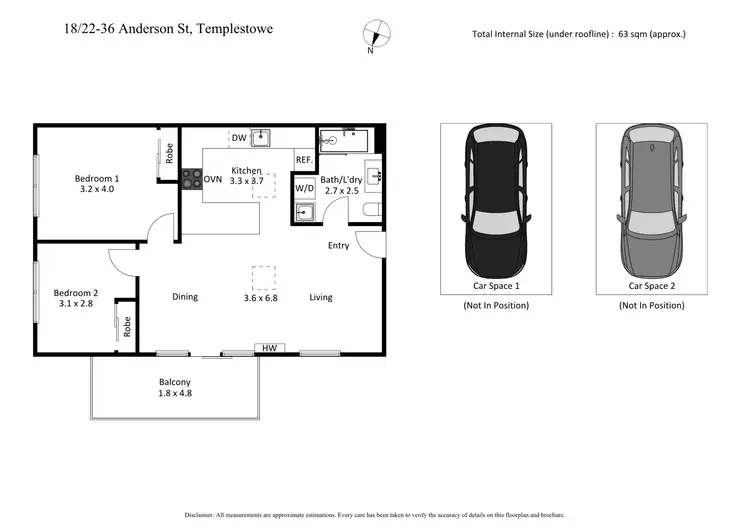 Floorplan of Homely apartment listing, 18/22-36 Anderson Street, Templestowe VIC 3106
