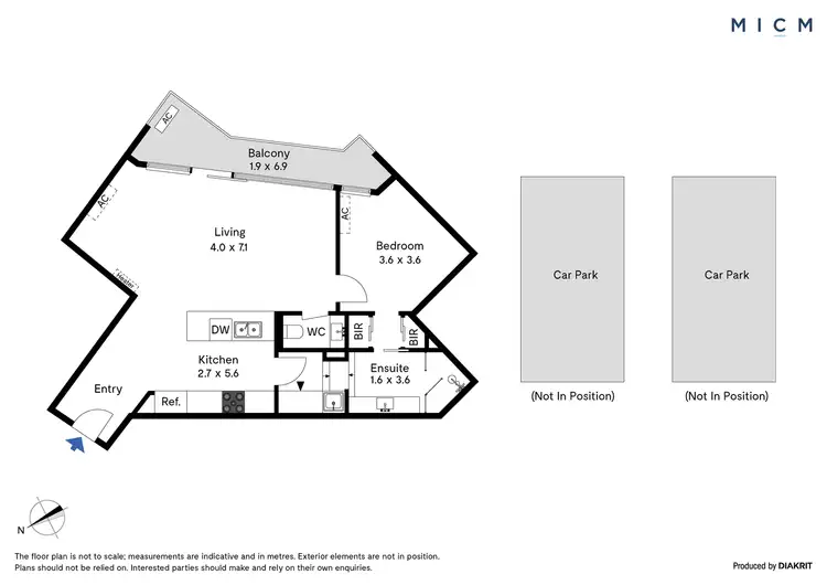 Floorplan of Homely apartment listing, 1008/83 Queensbridge Street, Southbank VIC 3006