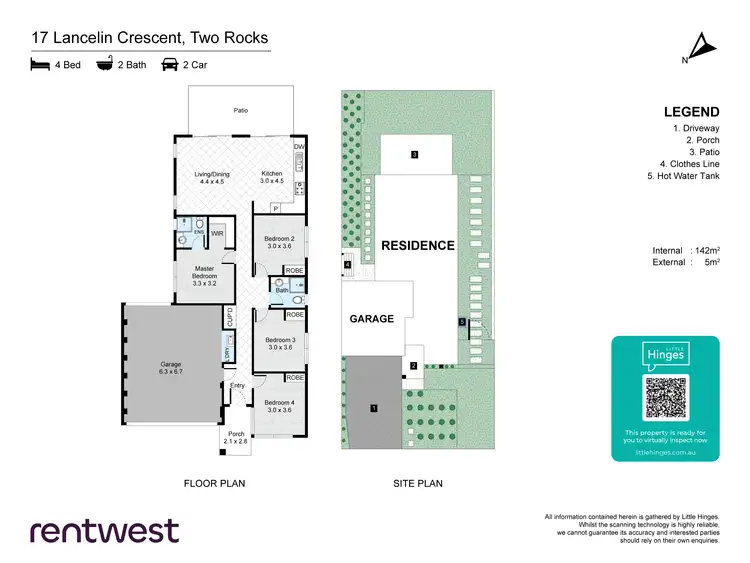 Floorplan of Homely house listing, 17 Lancelin Cres, Two Rocks WA 6037