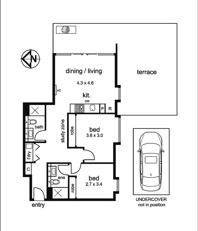 Floorplan of Homely apartment listing, 312/470 Smith Street, Collingwood VIC 3066