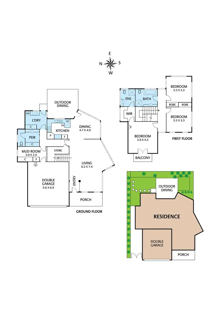 Floorplan of Homely townhouse listing, 1/31 Old Aqueduct Road, Diamond Creek VIC 3089