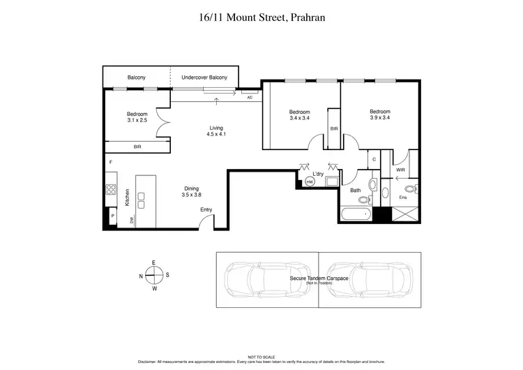 Floorplan of Homely apartment listing, 16/11 Mount St, Prahran VIC 3181