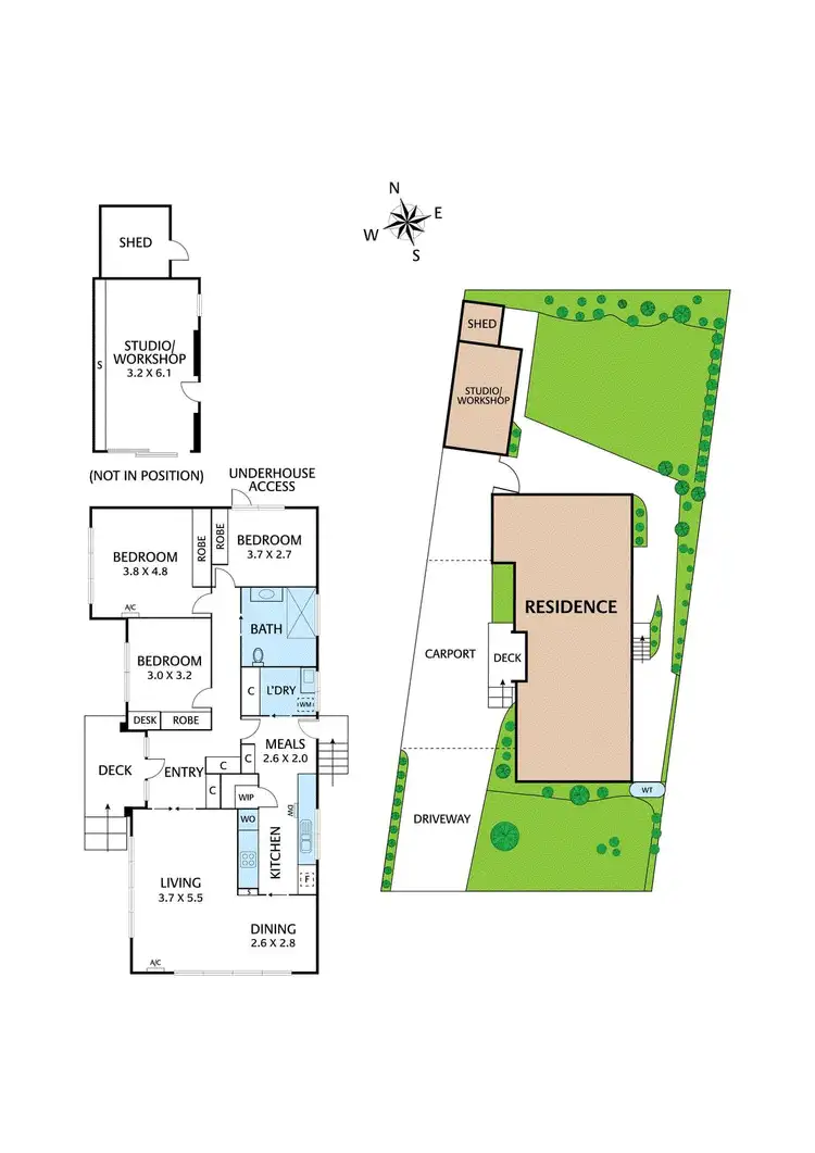 Floorplan of Homely house listing, 1 Lowan Avenue, Yallambie VIC 3085