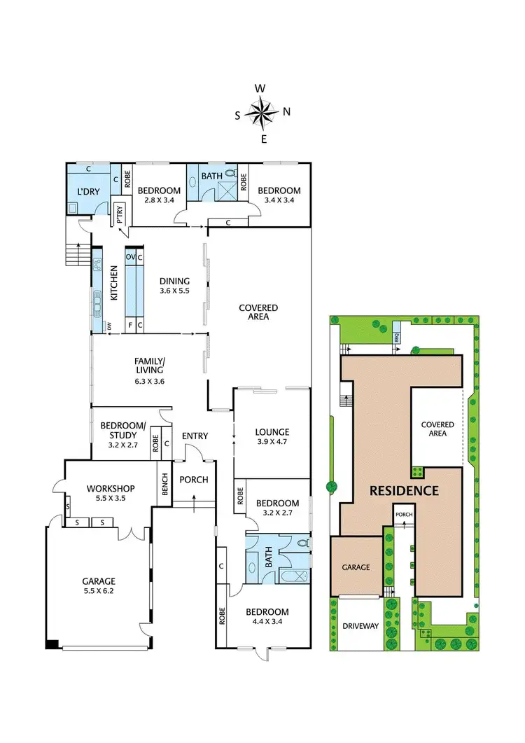 Floorplan of Homely house listing, 53 Berkeley Avenue, Heidelberg VIC 3084