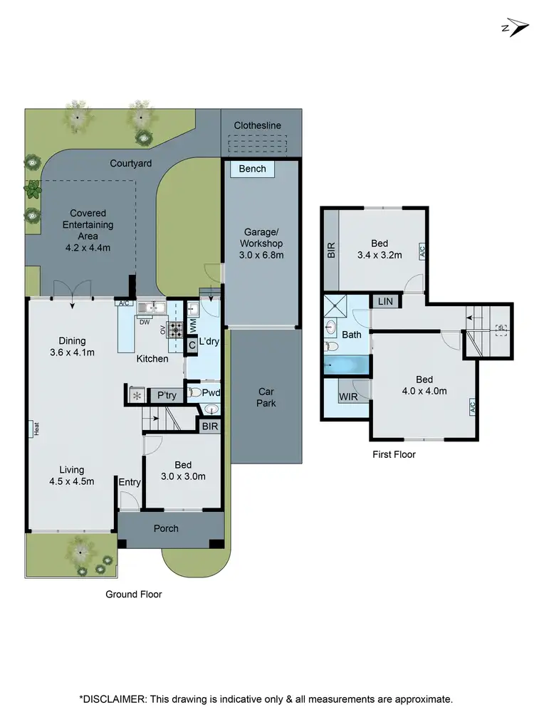 Floorplan of Homely townhouse listing, 3/1 Churchill Avenue, Chadstone VIC 3148