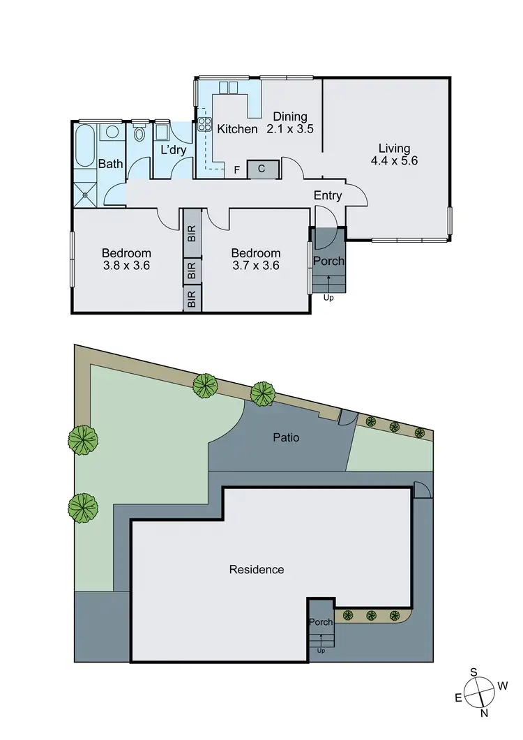 Floorplan of Homely unit listing, 5/58 Harp Road, Kew VIC 3101