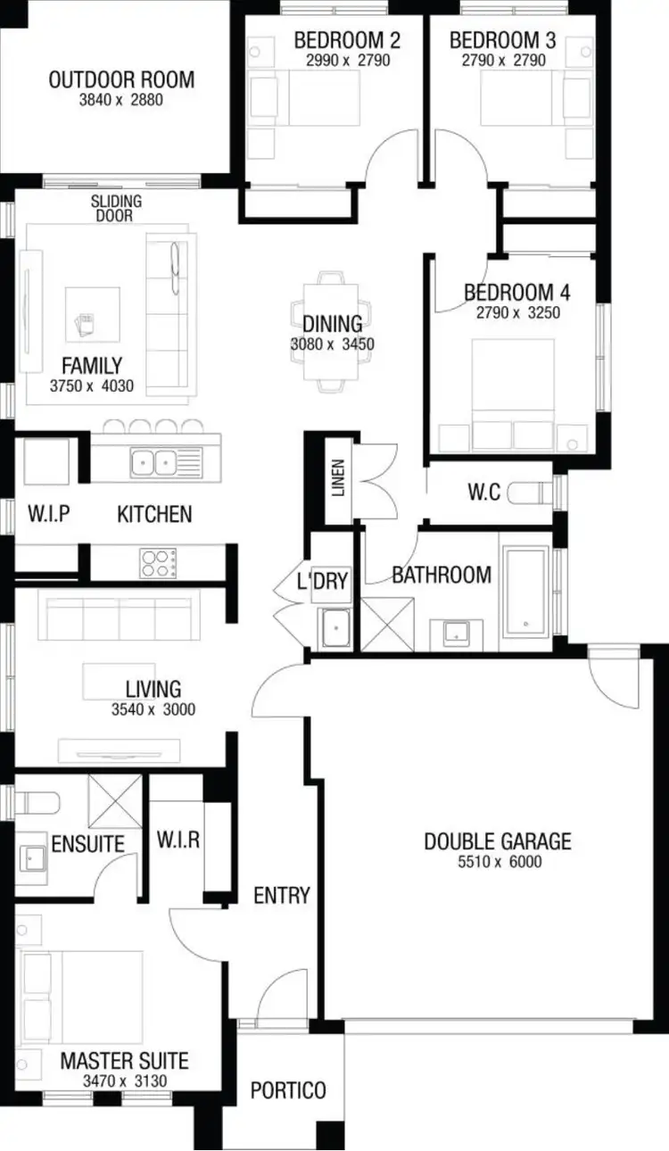 Floorplan of Homely house listing, 229 Derwent Street, Warragul VIC 3820