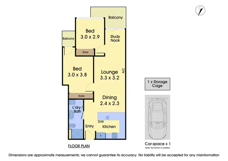 Floorplan of Homely apartment listing, 204B/170 Manningham Road, Bulleen VIC 3105