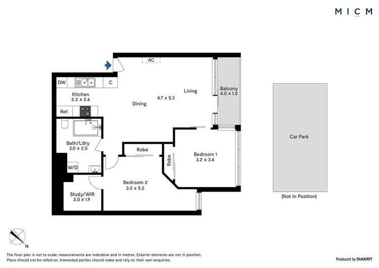 Floorplan of Homely apartment listing, 906/668 Bourke Street, Melbourne VIC 3000