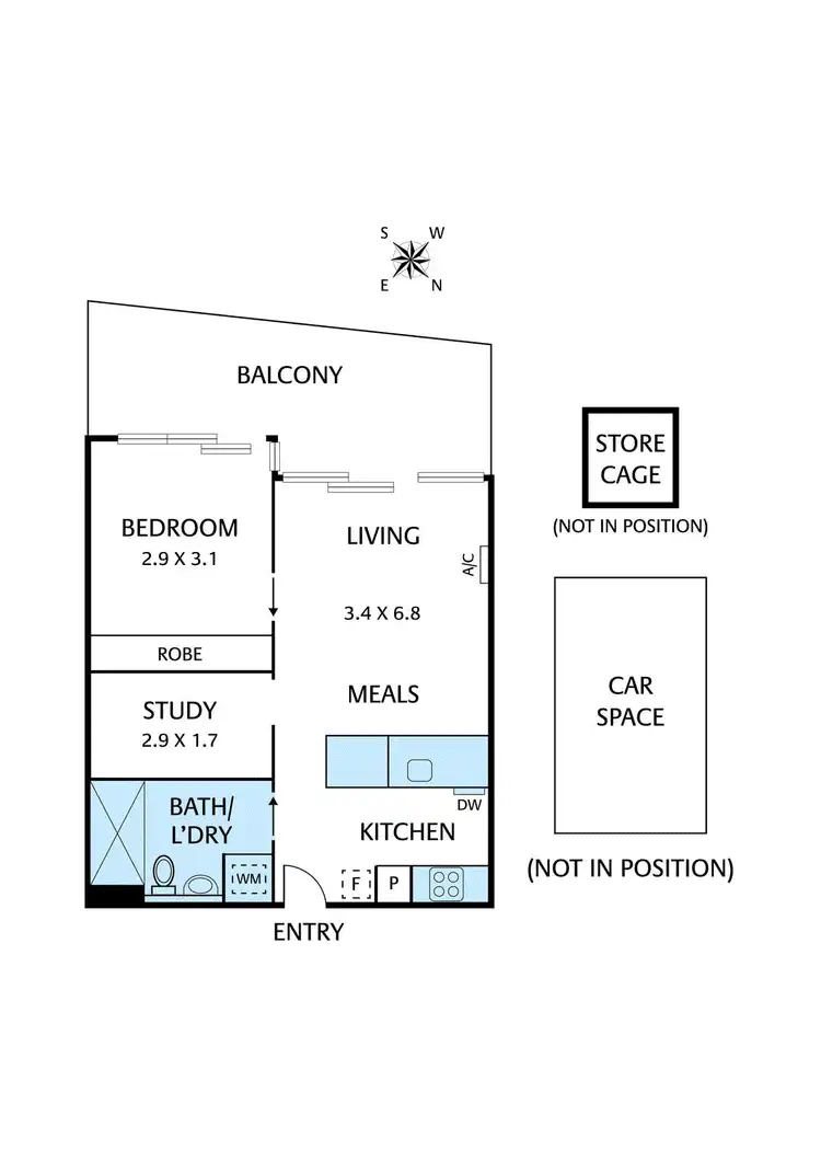 Floorplan of Homely apartment listing, 606/1 Westley Avenue, Ivanhoe VIC 3079