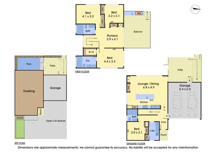 Floorplan of Homely townhouse listing, 6/12 Curlew Court, Doncaster VIC 3108
