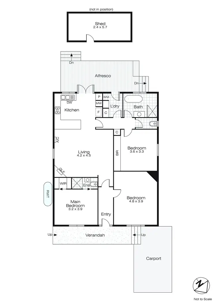 Floorplan of Homely house listing, 306 Grant Street, Golden Point VIC 3350
