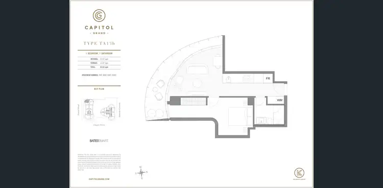 Floorplan of Homely apartment listing, 1006/243 Toorak Road, South Yarra VIC 3141
