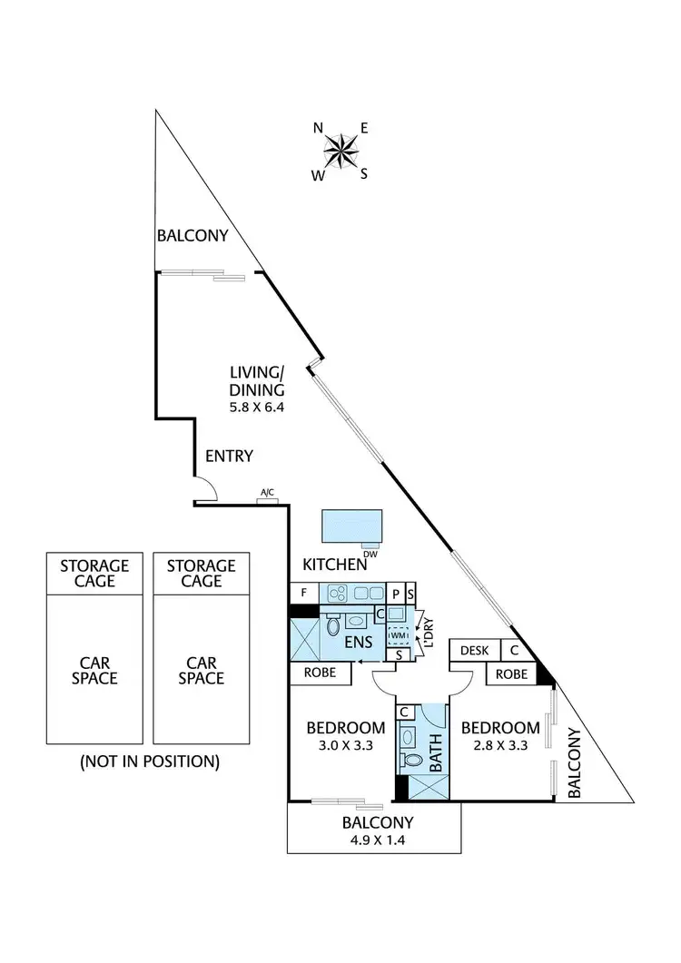 Floorplan of Homely apartment listing, G07/1 Westley Avenue, Ivanhoe VIC 3079