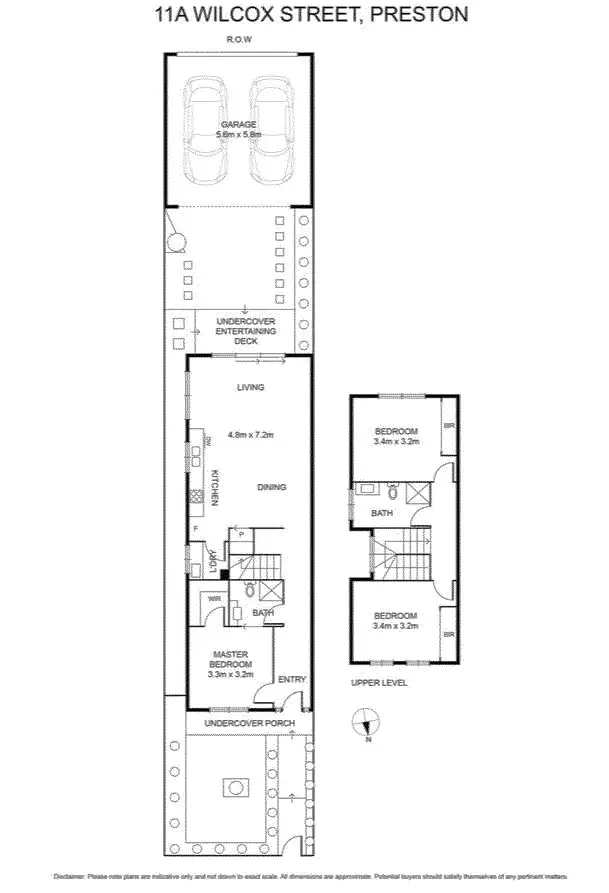 Floorplan of Homely house listing, 11a Wilcox Street, Preston VIC 3072