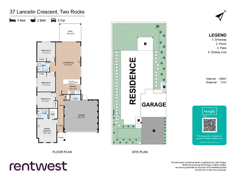 Floorplan of Homely house listing, 37 Lancelin Cres, Two Rocks WA 6037