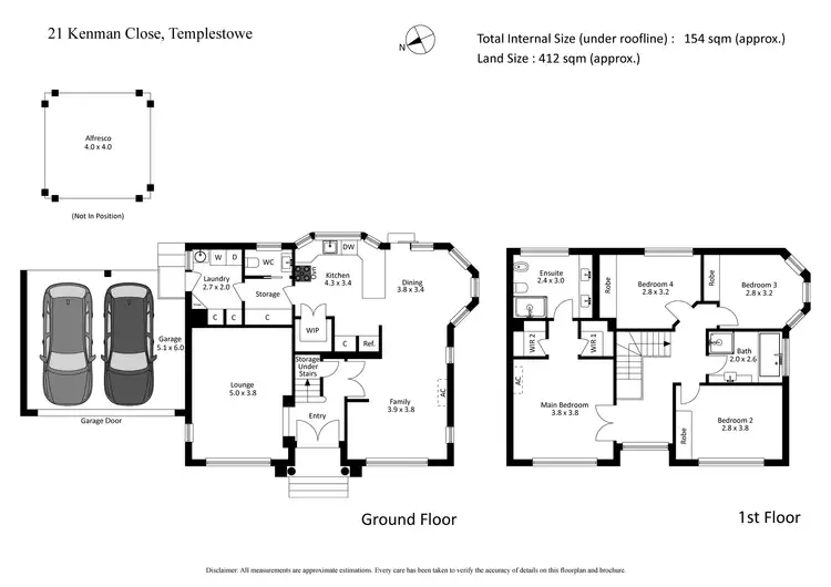 Floorplan of Homely house listing, 21 Kenman Close, Templestowe VIC 3106