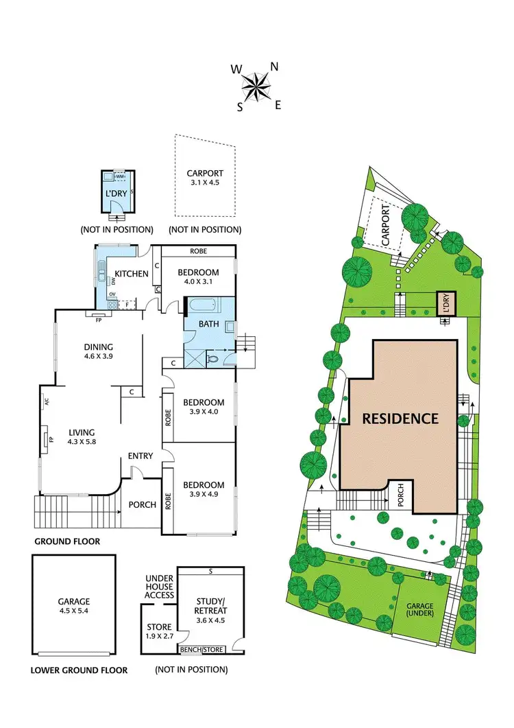 Floorplan of Homely house listing, 105 The Boulevard, Ivanhoe VIC 3079