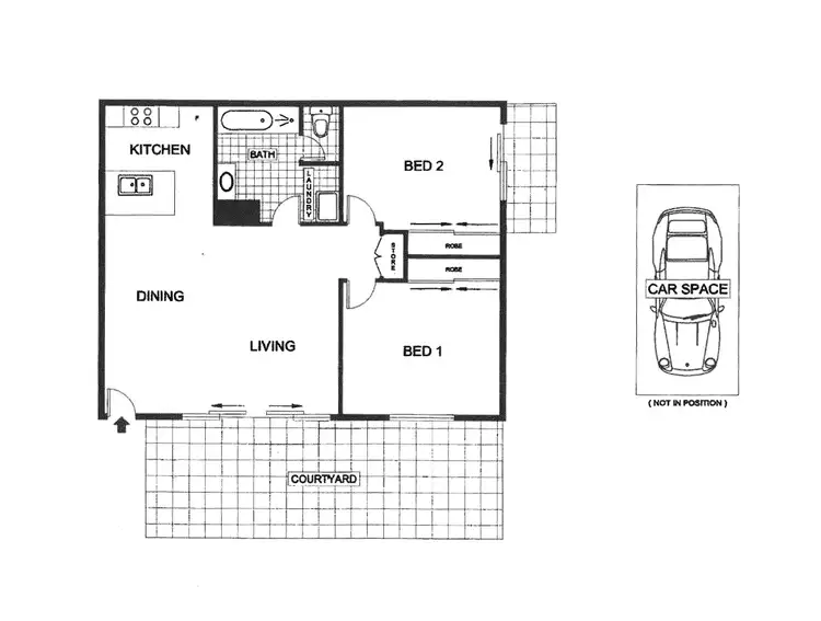Floorplan of Homely apartment listing, 16/28 Jeffcott Street, West Melbourne VIC 3003