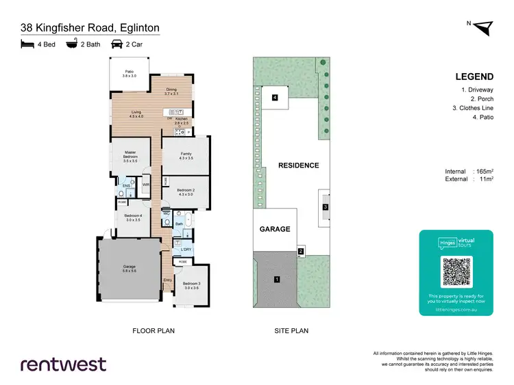 Floorplan of Homely house listing, 38 Kingfisher Rd, Eglinton WA 6034