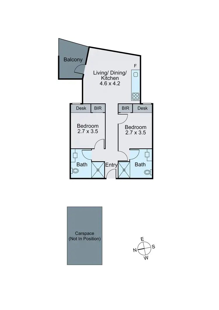 Floorplan of Homely apartment listing, 208/224-226 Burwood Highway, Burwood VIC 3125