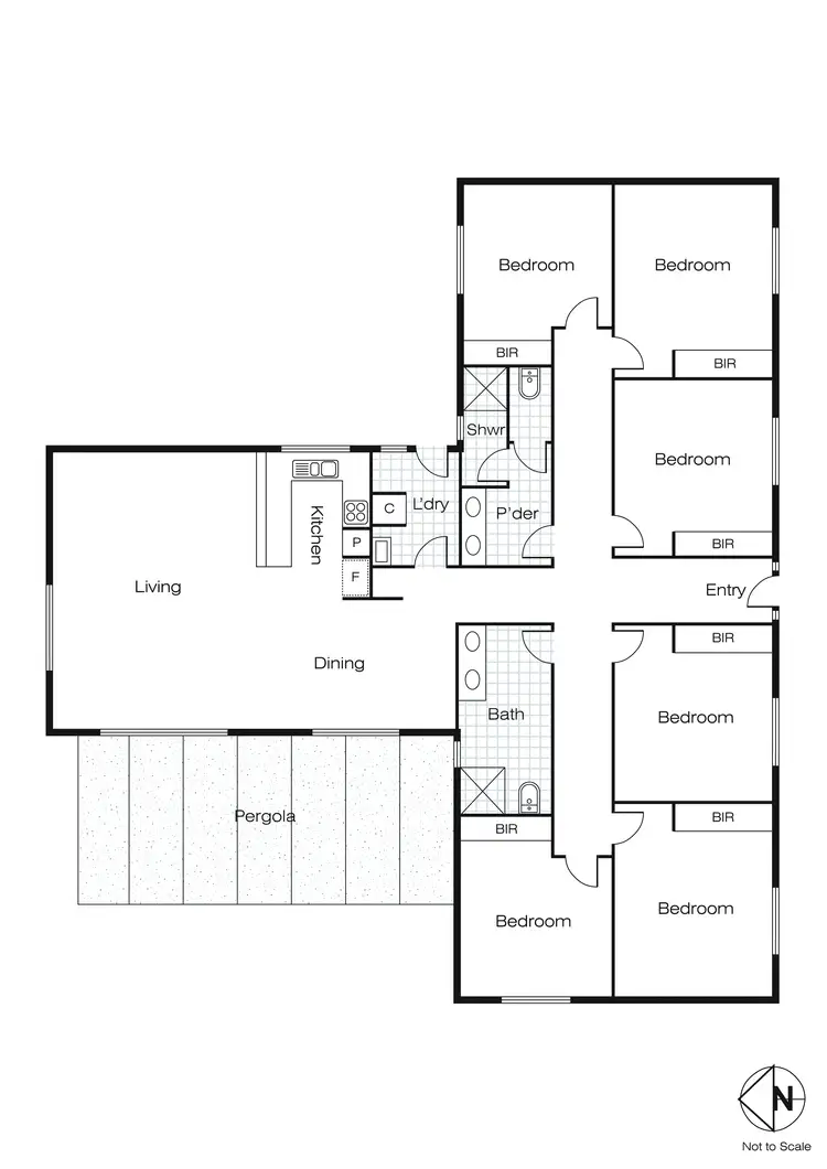 Floorplan of Homely house listing, 1 Jemacra Place, Mount Clear VIC 3350