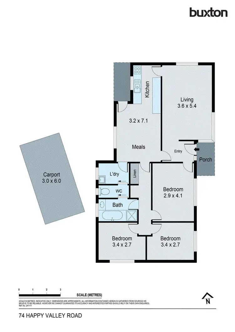 Floorplan of Homely house listing, 74 Happy Valley Road, Long Gully VIC 3550