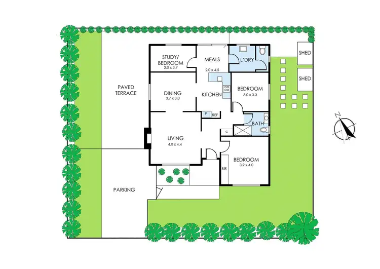 Floorplan of Homely house listing, 1 Hobson Street, Sandringham VIC 3191