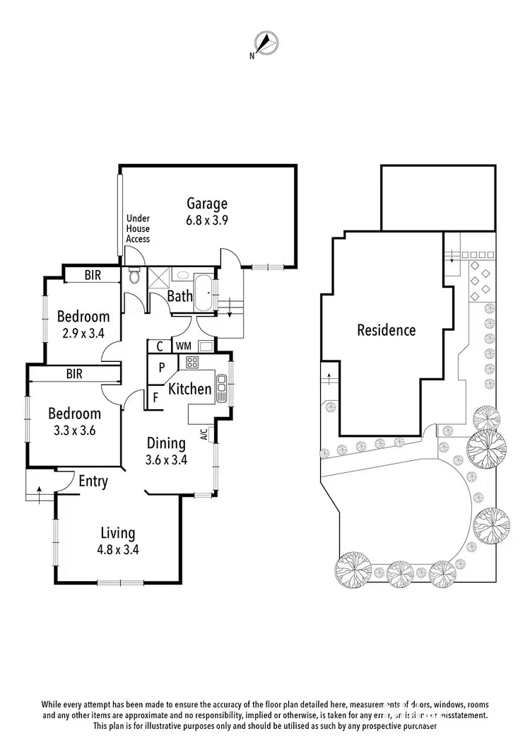 Floorplan of Homely unit listing, 1/64 Lower Plenty Road, Rosanna VIC 3084
