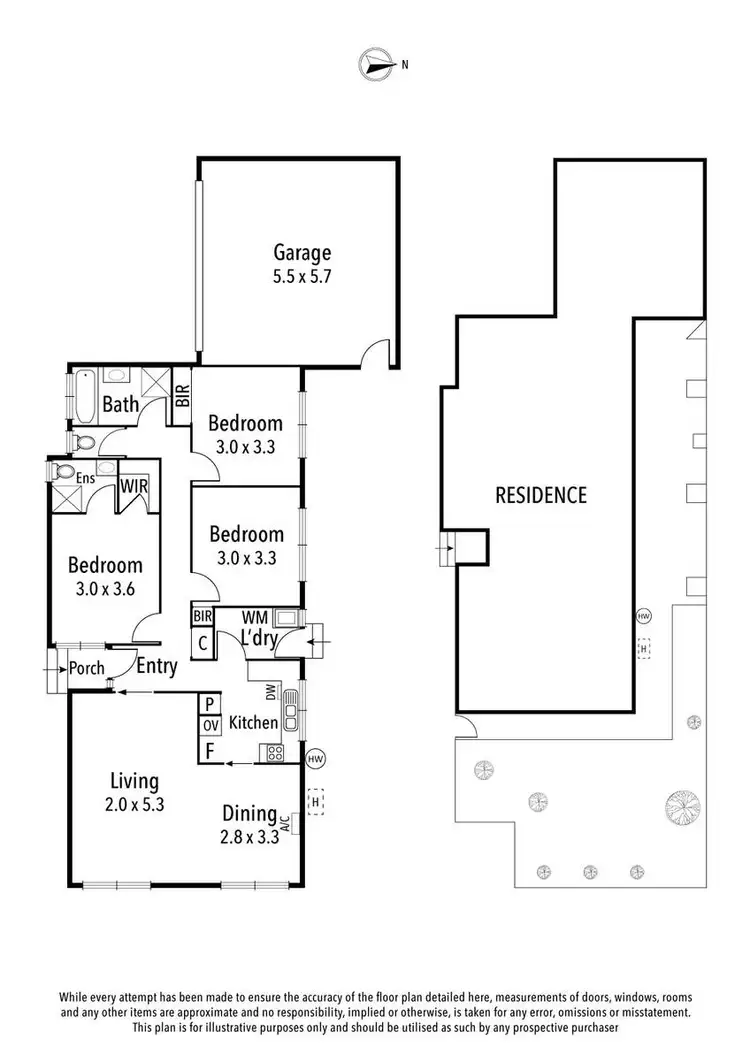 Floorplan of Homely unit listing, 1/4 Fletcher Street, Hawthorn East VIC 3123