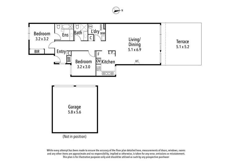 Floorplan of Homely townhouse listing, 4/67 Yarra Street, Heidelberg VIC 3084