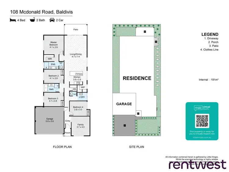 Floorplan of Homely house listing, 108 McDonald Road, Baldivis WA 6171