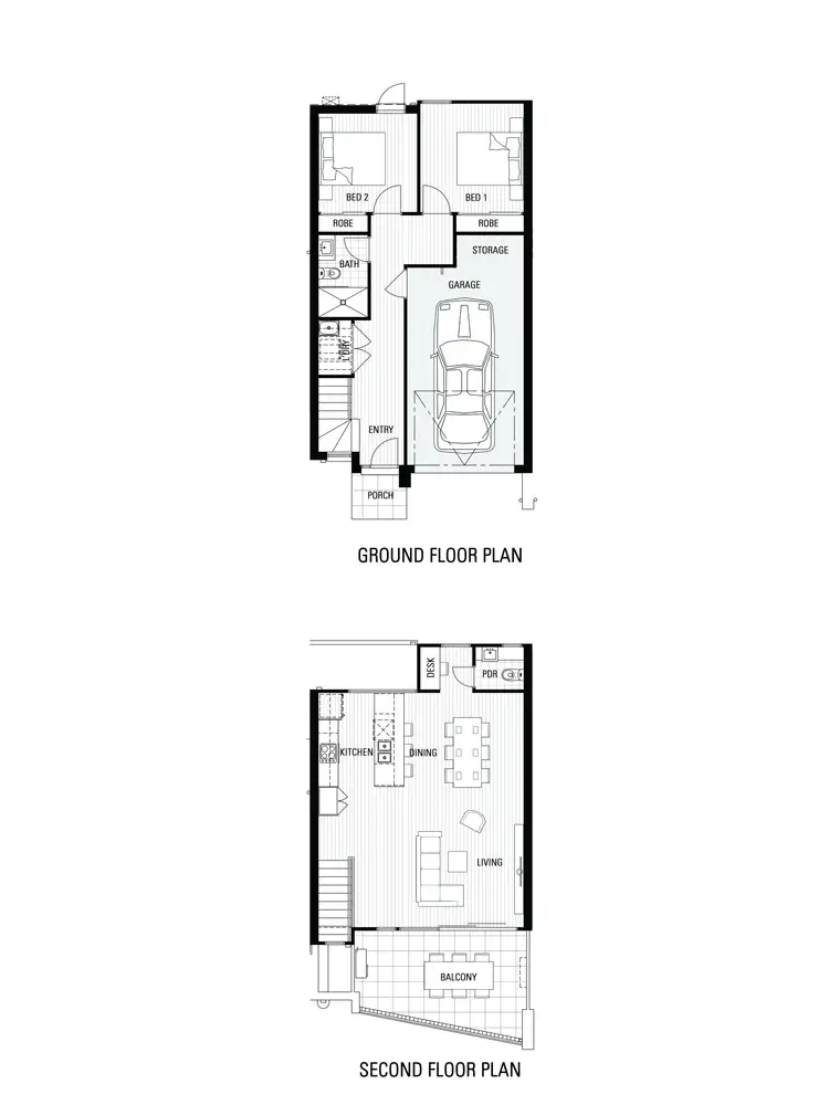 Floorplan of Homely townhouse listing, 2/47 Ramu Parade, Heidelberg West VIC 3081